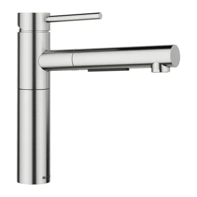 Blanco Miscelatore monocomando con doccetta estraibile ALTA-S II 1527544 finitura PVD steel