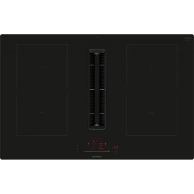 Siemens Piano cottura a induzione con cappa integrata ED811HQ26E in vetroceramica nero da 80 cm - PROMOZIONE ATTIVA FINO AL 19/10