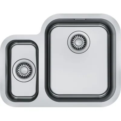 Franke Lavello a una vasca con vaschetta Smart Sottotop SRX 160-34-16 122.0736.138 finitura inox da 58x45 cm