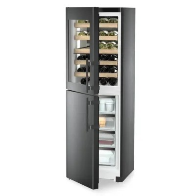 Liebherr Congelatore con cantina vino a libera installazione SWNbsd 529i finitura BlackSteel da 60 cm - IN PROMOZIONE FINO AL 6/07