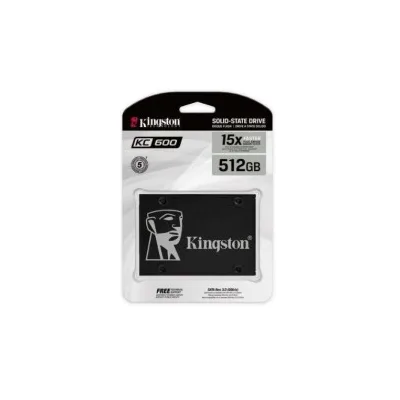 DISCO RIGIDO INTERNO SSD KINGSTON KC600 SSD 512GB 2.5" SATA3 NAND TLC 3D SKC600/512G