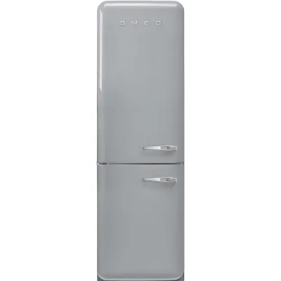 Smeg Frigorifero combinato con cerniere a sinistra a libera installazione FAB32LSV6 finitura silver da 60 cm