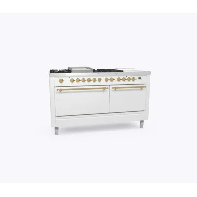 Ilve Cucina P15N da incasso Nostalgie P15FSDQNE3 doppio forno cieco e piano cottura 7 fuochi con fry top e coupe de feu e dua - IN PROMOZIONE FINO AL 6/07