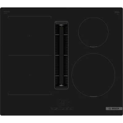 Bosch Piano cottura a induzione con cappa aspirante PVS611B16E finitura nero da 60 cm - Serie 4
