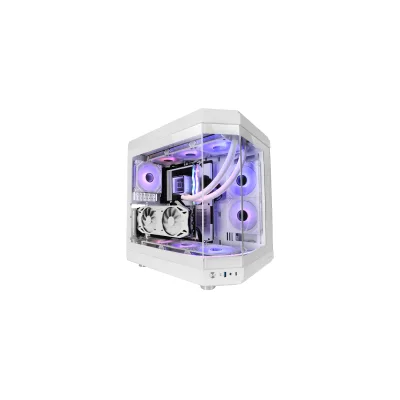 CASE MARS Gaming Premium MC-3T MC3TW Tre pannelli in vetro temperato Montaggio GPU verticale