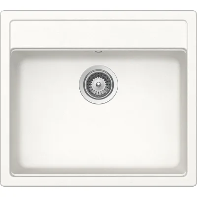 Schock Lavello una vasca NEMO N100 NEMN100001 finitura bianco assoluto da 57x51 cm