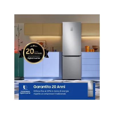 SAMSUNG ELETTRODOMESTICI COMBI 185CM CLASSE C CON DISPLAY RB34C775CS9