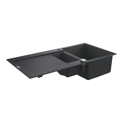 Grohe Lavello una vasca con vaschetta e gocciolatoio reversibile 31646AP0 finitura granite black da 100x50 cm