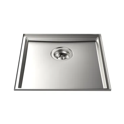 Foster Lavello una vasca 5554 240 finitura acciaio inox da 44.6x44.6 cm