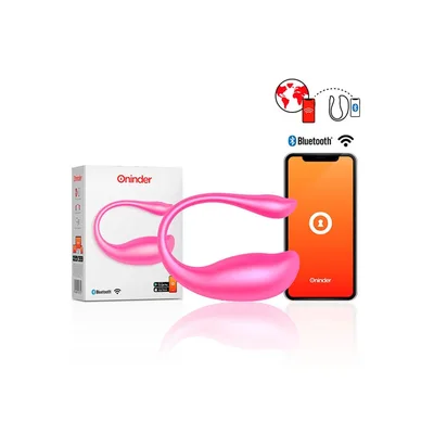 ) ONINDER Nairobi Ovetto Vibrante Bluetooth Rosa | Silicone Medicale | IPX7 Waterproof | Ultra Silenzioso 55 dB | Ricaricabile USB ⚡ | Controllo App