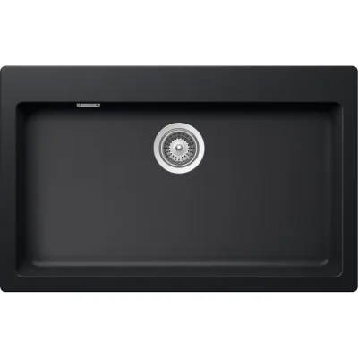 Schock Lavello una vasca SIGNUS N100XL SIGN100A84 finitura nero puro da 79x50 cm