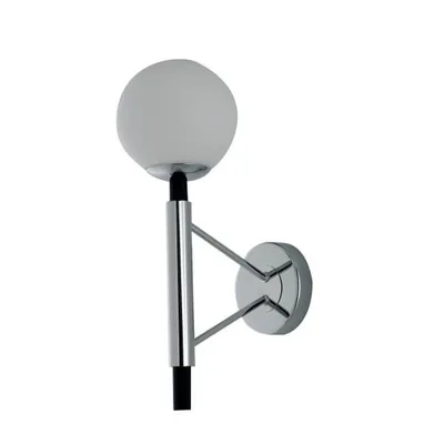 Applique in metallo Cromo/Nera 1Xe14 15X26X43Cm