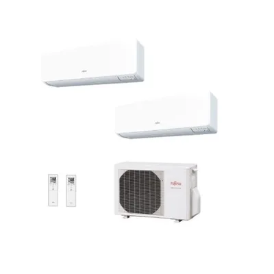 Climatizzatore Condizionatore Fujitsu Dual Split Inverter serie KG 7+7 con AOHG14KBTA2 R-32 Wi-Fi Optional 7000+7000