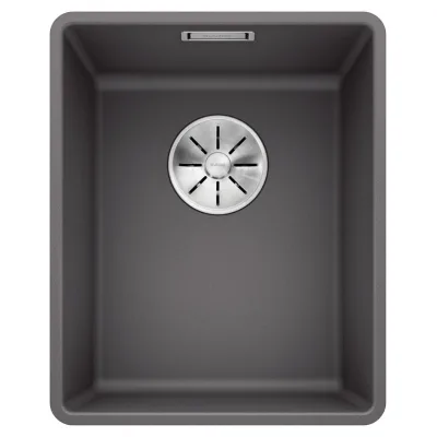 Blanco Lavello una vasca SUBLINE 320-F 1519791 finitura grigio roccia da 34.7x42.7 cm - Filotop