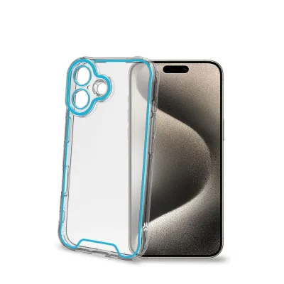 CELLY GLOW COVER IPHONE 16 LIGHTBLUE FLUO GLOW1078LBF
