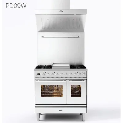 Ilve Cucina PD09W Professional Plus PD096WE3 doppio forno e piano cottura 6 fuochi da 90 cm - IN PROMOZIONE FINO AL 6/07