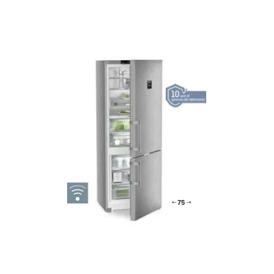 Liebherr Frigorifero combinato a libera installazione CBNsda 775i finitura inox/argento da 75 cm