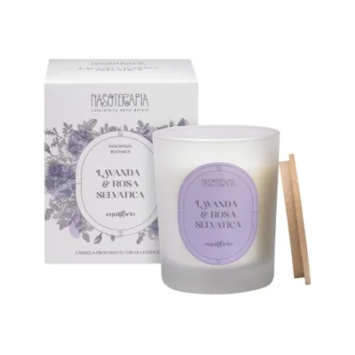 NASOTERAPIA CANDELA LAVANDA E ROSA SELVATICA 180G