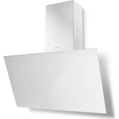 Faber Cappa a parete TWEET EV8 LED WH A80 330.0529.667 finitura vetro bianco da 80 cm