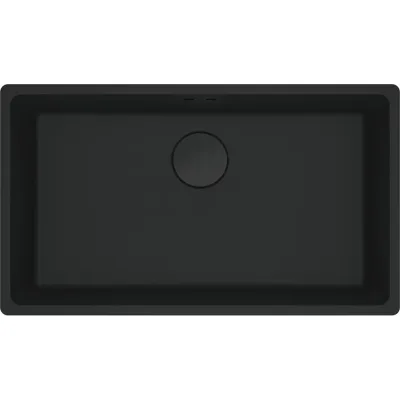 PRONTA CONSEGNA - Franke: Lavello una vasca Vasche Sopratop Maris MRG 610-72 114.0661.650 finitura fragranite black matt da 76x44 cm