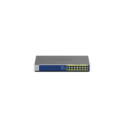 NETGEAR GS516PP Non gestito Gigabit Ethernet (10/100/1000) Supporto Power over Ethernet (PoE) Blu, Grigio