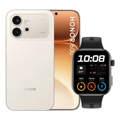 HONOR 600 5G DUAL SIM 6.57" OCTA CORE 256GB RAM 8GB 5G ITALIA GOLD + WATCH 2i SMARWATCH BLACK