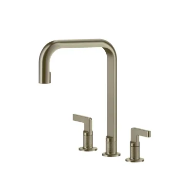 Gessi Miscelatore a 3 fori Inciso Collection 58701 149 finitura Finox - IN PROMOZIONE FINO AL 6/07