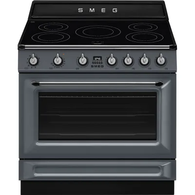 Smeg S Cucina TR90IMGR con forno termoventilato e piano cottura induzione finitura slate grey da 90x60 cm