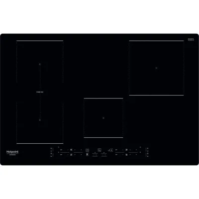 PRONTA CONSEGNA - Hotpoint Piano cottura a induzione Active HB 0577B NE in vetroceramica nero da 77 cm