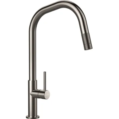 Schock Miscelatore monocomando con doccetta TALINOS CON DOCCIA 545120EDM finitura acciaio inox massiccio