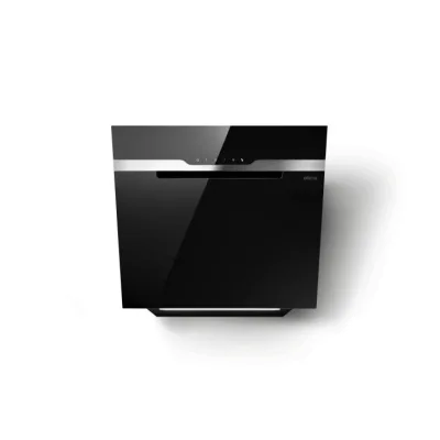 Elica Cappa aspirante a parete MAJESTIC @ BL/A/60 PRF0117381B finitura vetro nero/inox da 60 cm