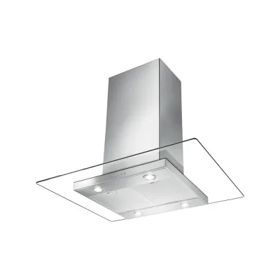 PRONTA CONSEGNA - Faber Cappa a isola GLASSY ISOLA/SP EV8 X/V NS A90 325.0617.019 finitura acciaio inox e vetro da 90 cm