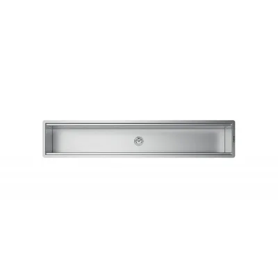Foster Canale attrezzato 3025 800 finitura acciaio inox da 87x17 cm