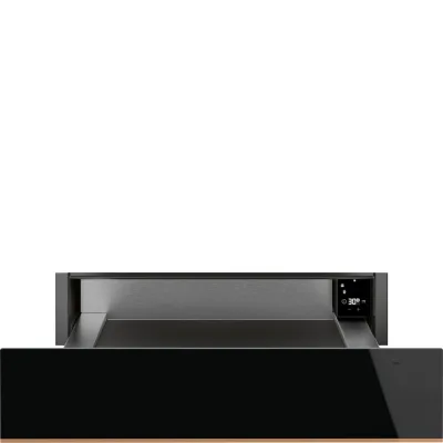 Smeg S Cassetto riscaldante CPRT615NR finitura vetro nero e rame da 60 cm - IN PROMOZIONE FINO AL 6/07