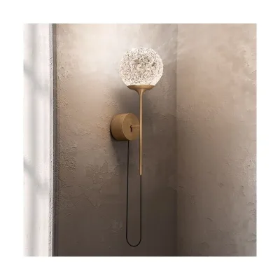 Minitallux Lampada a parete a LED Cristalglob CB AP in diverse finiture by Icone Luce