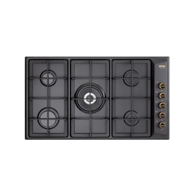 De Longhi Piano cottura a gas ANL 59 PRO finitura antracite da 90 cm