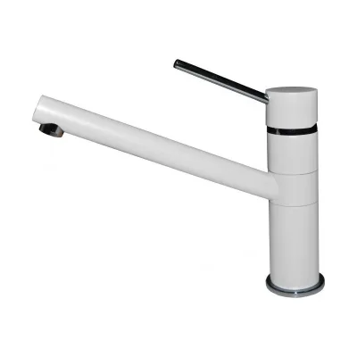 Elleci Miscelatore monocomando con canna girevole SAVA MGKSAV68 finitura G68 bianco