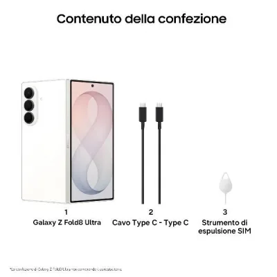 GALAXY FOLD8 ULTRA 12+256GB SILVER SM-F976BZWBEUE