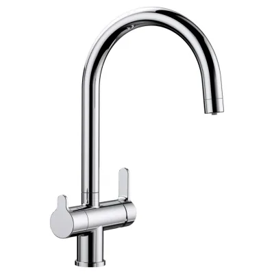 Blanco Miscelatore a 3 vie doppio comando TRIMA 1520840 finitura cromato