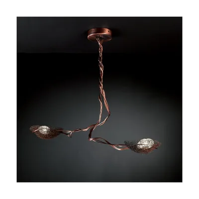 Minitallux Lampada a sospensione modellabile Nido 2 finitura rame by Icone Luce - Lampadine non incluse