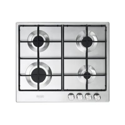 De Longhi Piano cottura a gas SLF 4R60 LX in acciaio inox da 60 cm
