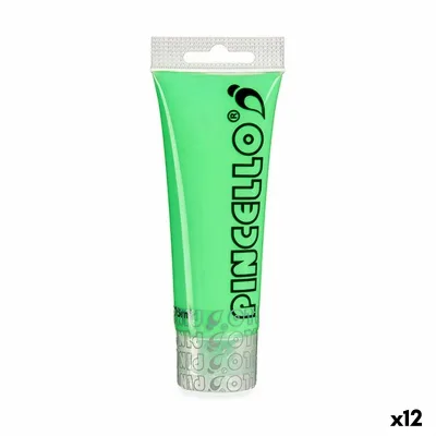 Vernice acrilica Pincello Neon Verde 75 ml (12 Unità)