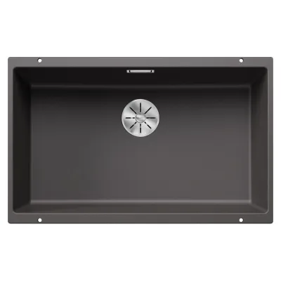Blanco Lavello a una vasca SUBLINE 700-U Satin Gold 3523443 finitura grigio roccia da 73x46 cm - Sottotop