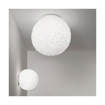 Minitallux Lampada da parete o soffitto Emisfero33 finitura bianco by Icone Luce Lampadina non inclusa