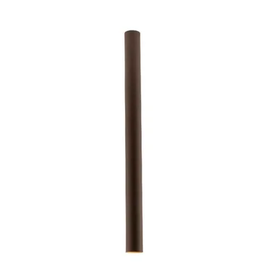 Plafoniera a sospensione cilindrica in metallo bronzo, lampadina GU10, 5.5x75cm