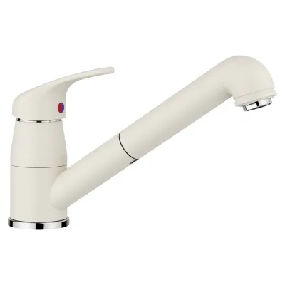 PRONTA CONSEGNA - Blanco | Miscelatore monocomando con doccetta estraibile DARAS-S 1526937 finitura soft white