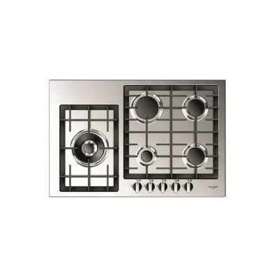 Fulgor Piano cottura a gas QH 765 G WK X finitura acciaio inox da 76 cm