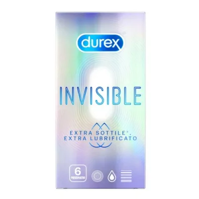 DUREX INVISIBLE EXTRA LUBRIFICATO 6PZ