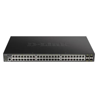 D-Link DGS-1250-52XMP Gestito L3 Supporto Power over Ethernet (PoE) Nero