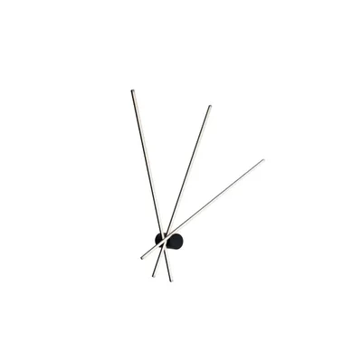 Plafoniera LED nera minimal in alluminio, 27W, Luce calda, 100x92cm